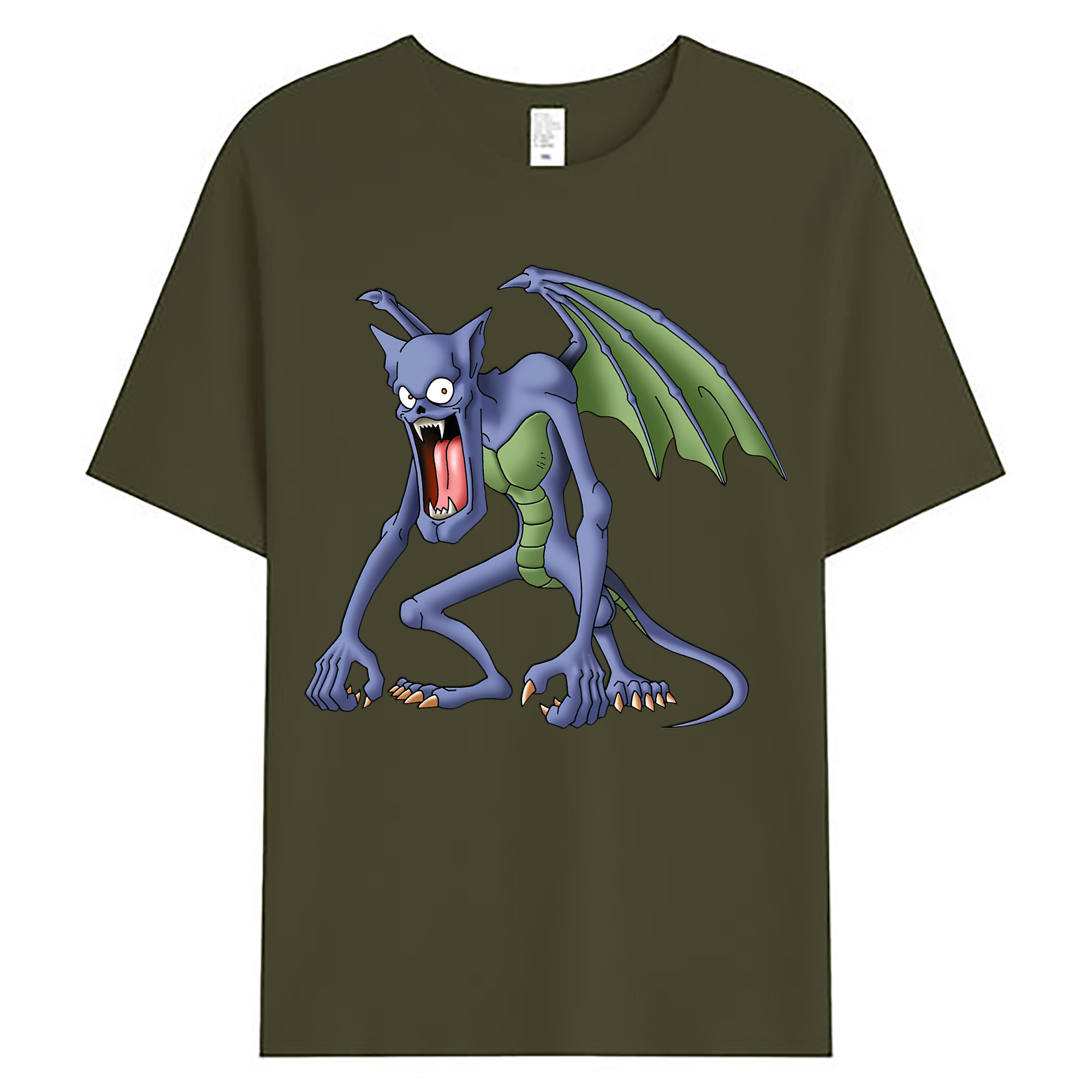 （画像用） ドラゴンクエスト Doragon Kuesuto Dragon Quest 綿100％ メンズ半袖Tシャツ｜肌触りやわらか＆通気性
